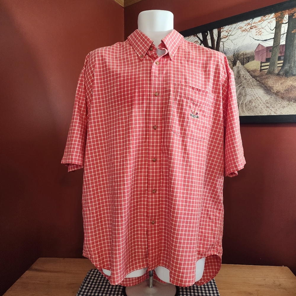 Ivy Crew Classics Button-down Short Sleeve Shirt Size XL